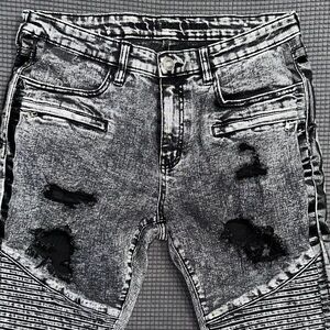Rue21 Premium Black Men’s Distressed Skinny Jeans  34x34